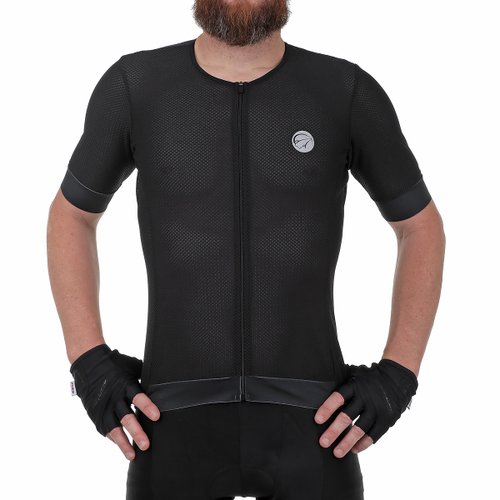 Camisa de Ciclismo Mauro Ribeiro Mesh Preta