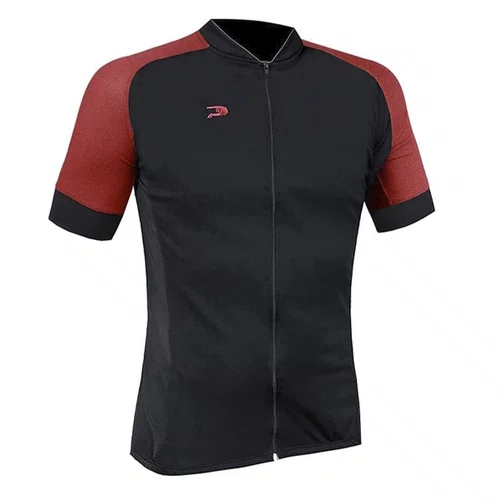 Camisa de Ciclismo Placar Comfort Preta e Vermelha