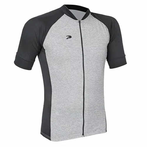 Camisa de Ciclismo Placar Comfort Cinza e Preto