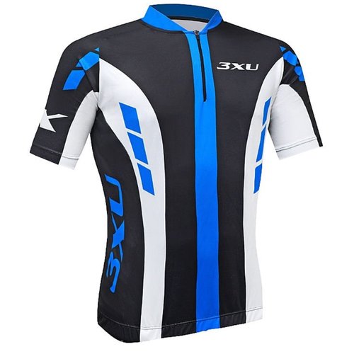 Camisa de Ciclismo Refactor Adventure Preta e Azul