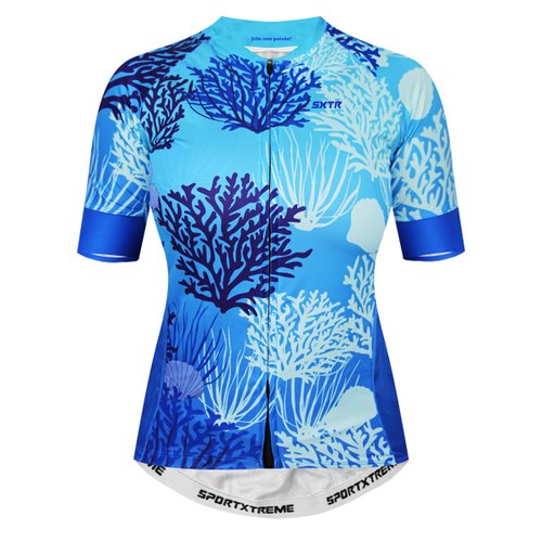 Camisa de Ciclismo SportXtreme Belize Slim Feminina Azul