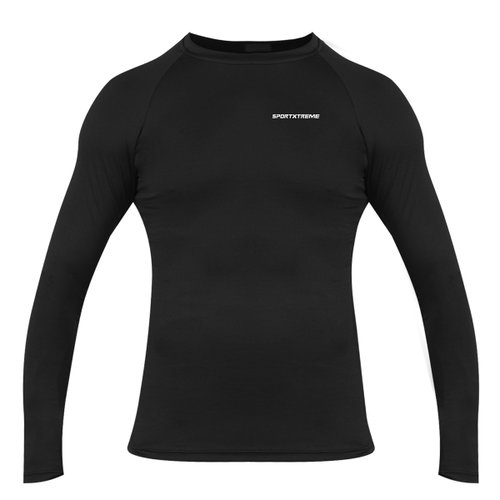 Camisa de Ciclismo SportXtreme Skin Segunda Pele Masculina Preta