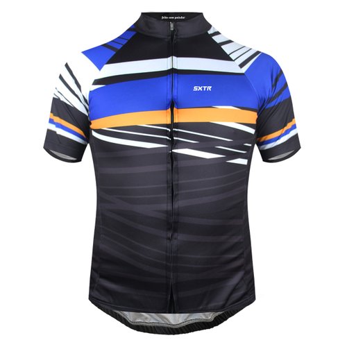 Camisa de Ciclismo SportXtreme Uruguai Preto e Azul