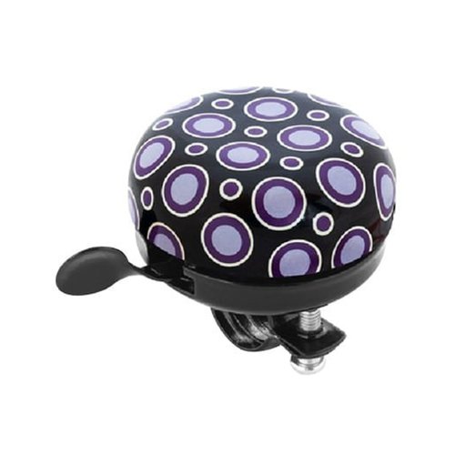 Campainha de Bicicleta Rontek com Bolinhas Roxas