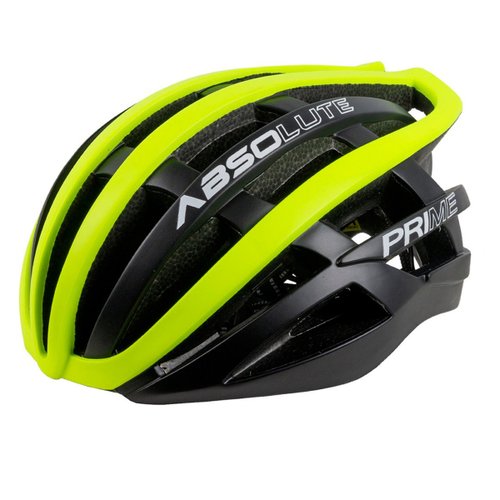 Capacete de Ciclismo Absolute Prime Preto e Amarelo