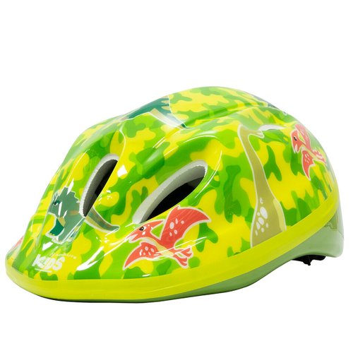 Capacete de Ciclismo Absolute Shake Dino Infantil Verde Capacete de Ciclismo Absolute Shake Dino Infantil Verde