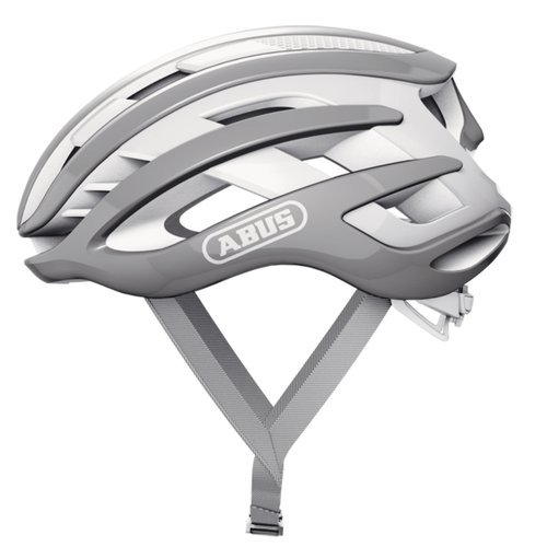 Capacete de Ciclismo Abus Airbreaker Branco e Cinza