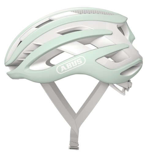 Capacete de Ciclismo Abus Airbreaker Branco e Verde
