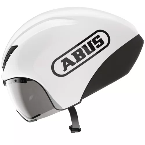 Capacete de Ciclismo Abus Gamechanger Triathlon Branco