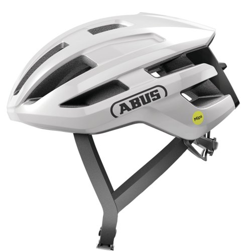 Capacete de Ciclismo Abus Powerdome Shiny Mips Branco