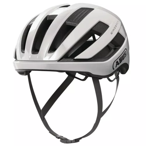 Capacete de Ciclismo Abus WingBack Branco Brilhante