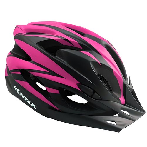 Capacete de Ciclismo Rontek RT-58 Led Feminino Preto