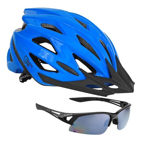 Capacete de Ciclismo Safety Labs Piste + Óculos de Ciclismo Atrio Attack