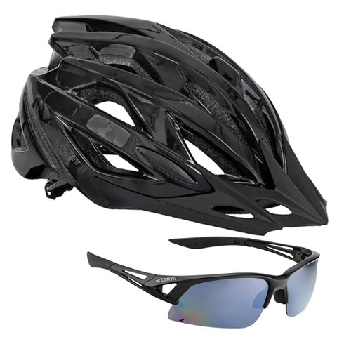 Capacete de Ciclismo Safety Labs Piste + Óculos de Ciclismo Atrio Attack