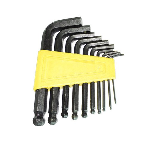 Chave Absolute KL-9702L Allen 10 Peças