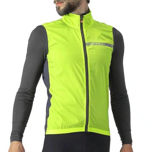 Colete de Ciclismo Castelli Squadra Stretch Vest Amarelo