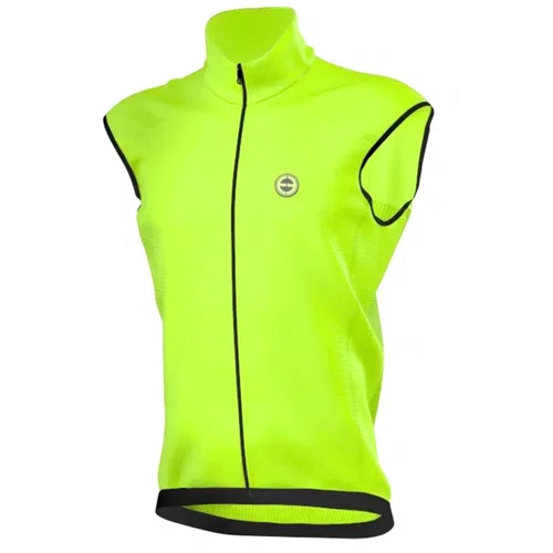Colete de Ciclismo Corta Vento Ert Liso Amarelo