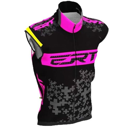 Colete de Ciclismo Corta Vento ERT Team Feminino Preto