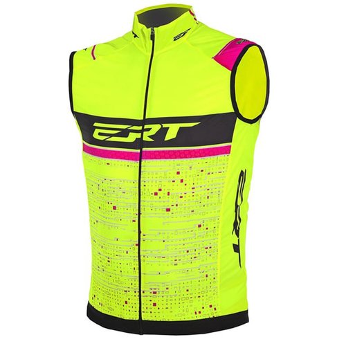 Colete de Ciclismo Corta Vento ERT Team  Amarelo