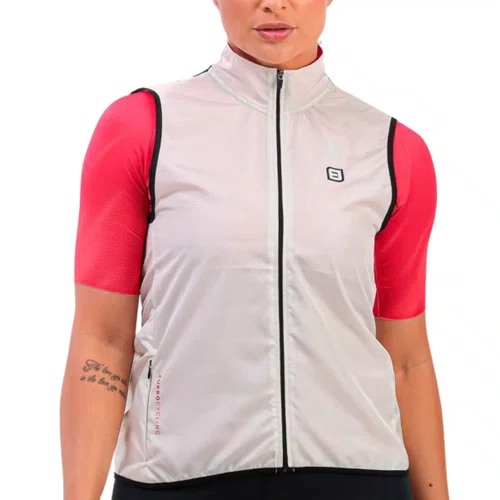 Colete de Ciclismo Corta Vento Feminino Furbo Save Branco