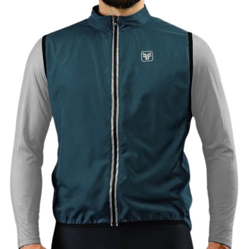 Colete de Ciclismo Corta Vento Free Force Classic Azul