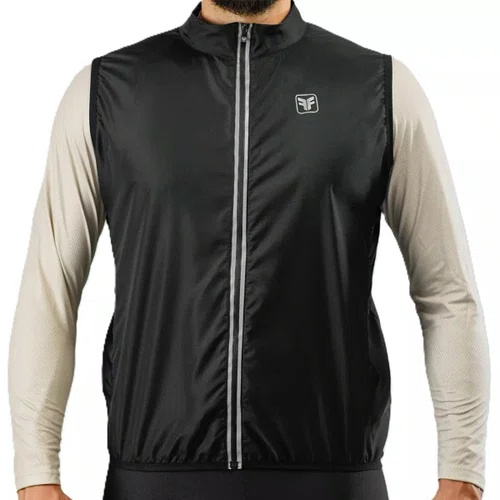 Colete de Ciclismo Corta Vento Free Force Classic Preto