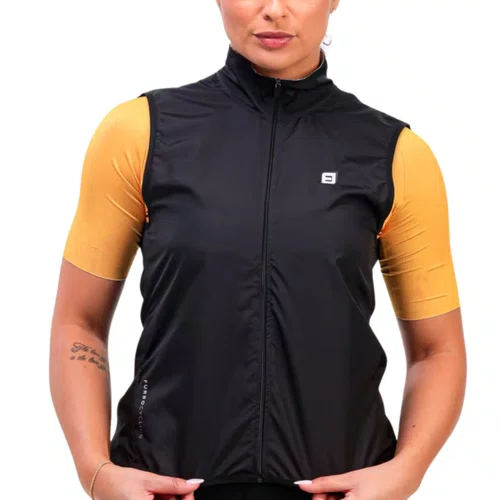 Colete de Ciclismo Corta Vento Furbo Save Feminino Preto