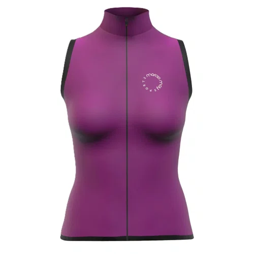 Colete de Ciclismo Corta Vento Marcio May New Race Roxo Feminino