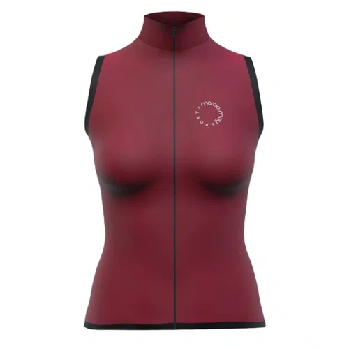 Colete de Ciclismo Corta Vento Marcio May New Race Feminino Vermelho