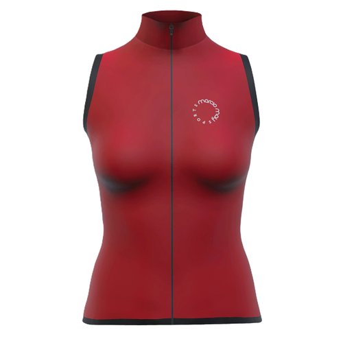 Colete de Ciclismo Corta Vento Marcio May New Race Vermelho Feminino