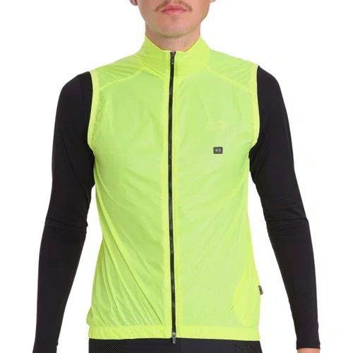 Colete de Ciclismo Corta Vento Marcio May Pro II Amarelo Neon