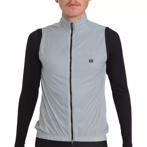 Colete de Ciclismo Crota Vento Marcio May Pro II Cinza