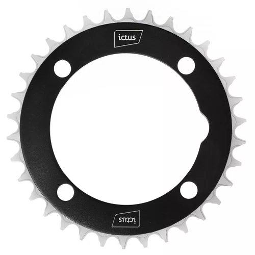 Coroa de Bicicleta Ictus Aero Padrão Shimano Sram 104 BCD 34