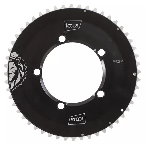 Coroa de Bicicleta Ictus Aero Shimano Sram BCD 110 52T