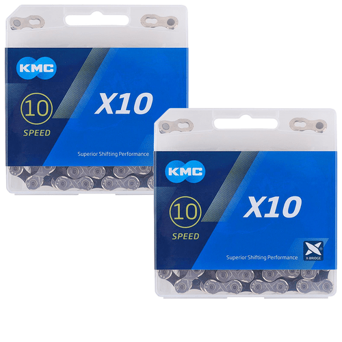 Kit Corrente de Bicicleta KMC X10 Padrão Shimano Sram 10 vel 2 Unidades