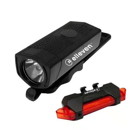 Farol de Bicicleta Elleven Power Light LED USB 350 Lúmens + Sinalizador LED USB