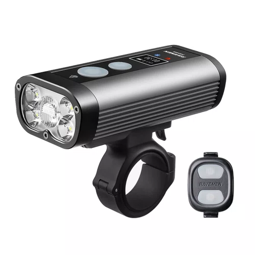 Farol de Bicicleta Ravemen PR2400 USB 2400 Lúmens