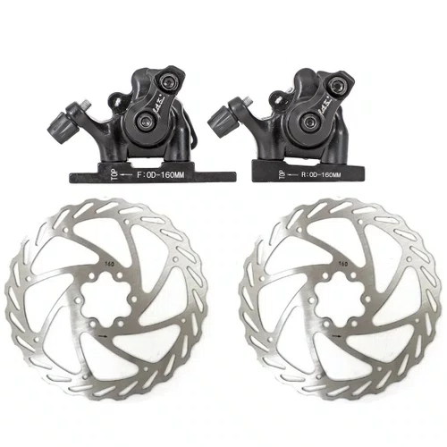 Freio de Bicicleta Jak Absolute Road Flat Mount Dianteiro e Traseiro com Disco