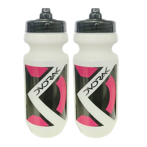 Kit Garrafa de Ciclismo Dvorak Rosa 500ml 2 unidades