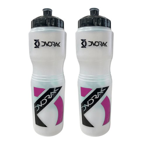 Kit Garrafa de Ciclismo Dvorak Rosa 900ml 2 Unidades