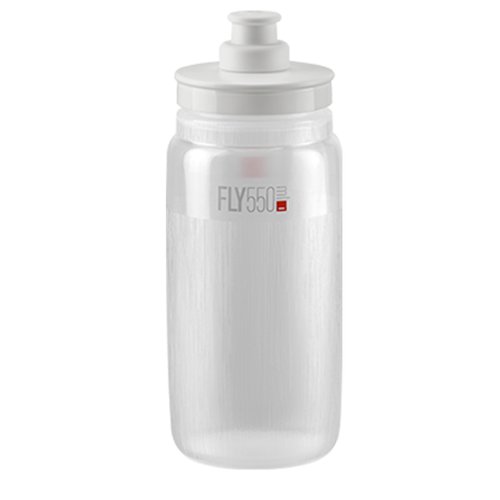 Garrafa de Ciclismo Elite Fly Tex Transparente 550ml