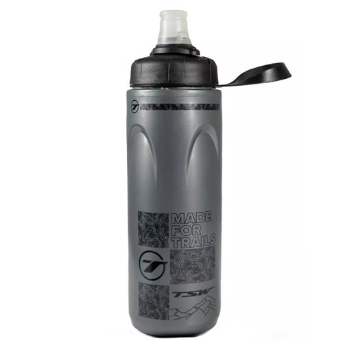 Garrafa de Ciclismo Térmica Cinza TSW Spin 680ml
