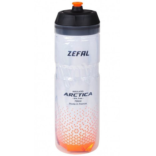 Garrafa de Ciclismo Zefal Térmica Arctica Laranja 750ml