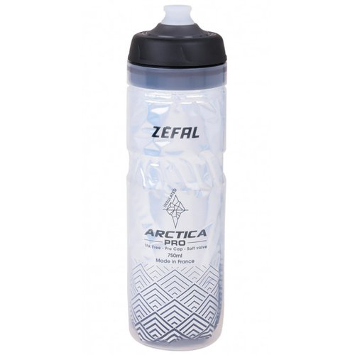 Garrafa de Ciclismo Zefal Térmica Arctica PRO Cinza 750ml