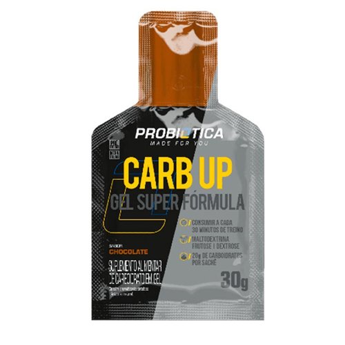 Gel Isotônico Probiotica Carb-Up Super Fórmula Chocolate
