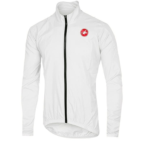 Jaqueta de Ciclismo Corta Vento Castelli Squadra Branca Jaqueta de Ciclismo Corta Vento Castelli Squadra Branca