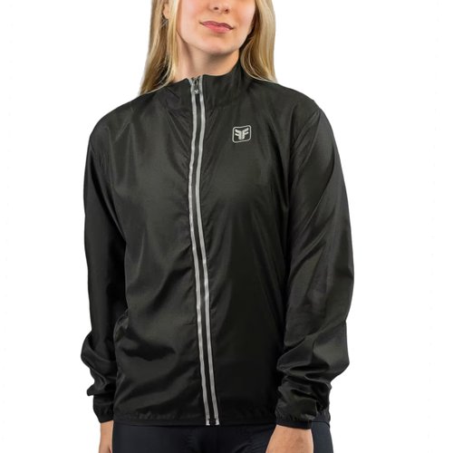 Jaqueta de Ciclismo Corta Vento Free Force Classic Feminina Preta