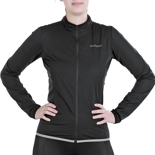 Jaqueta de Ciclismo Corta Vento Shimano Windflex Feminina Preta