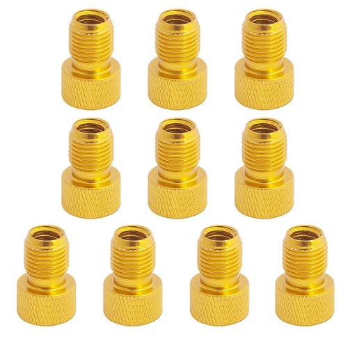 Kit Adaptador de Válvula Rontek Presta para Schrader Alumínio 10 unidades