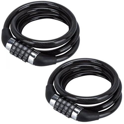 Kit Cadeados para Bicicleta Atrio 8x1000mm com Segredo 2 Unidades
